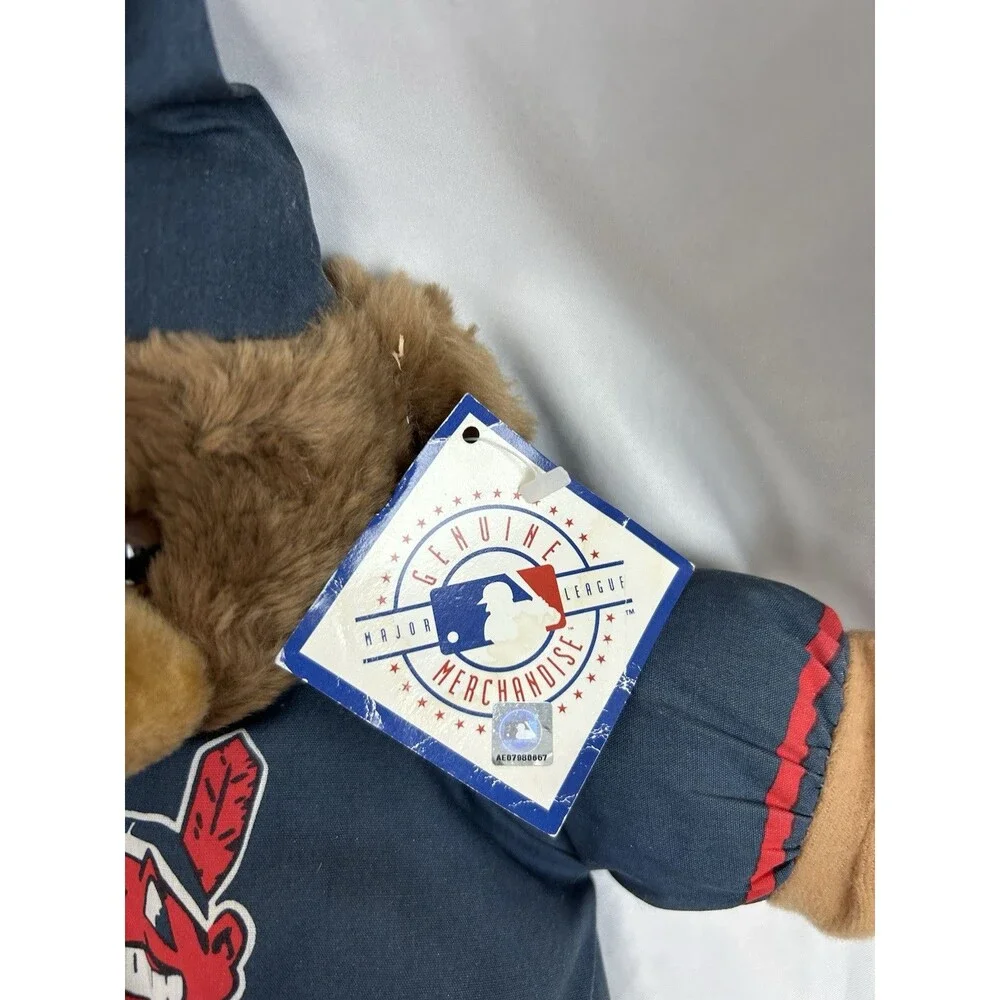 Cleveland Indians MLB Teddy Bedtime Bear Chief Wahoo Vintage 1999 Good Stuff